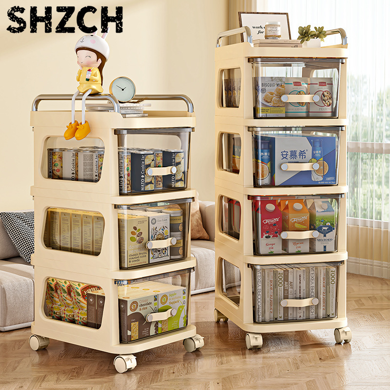 Baby Clothing Types - Multifunktionaler Snack-Wagen Mobiler Organizer für Wohnzimmer