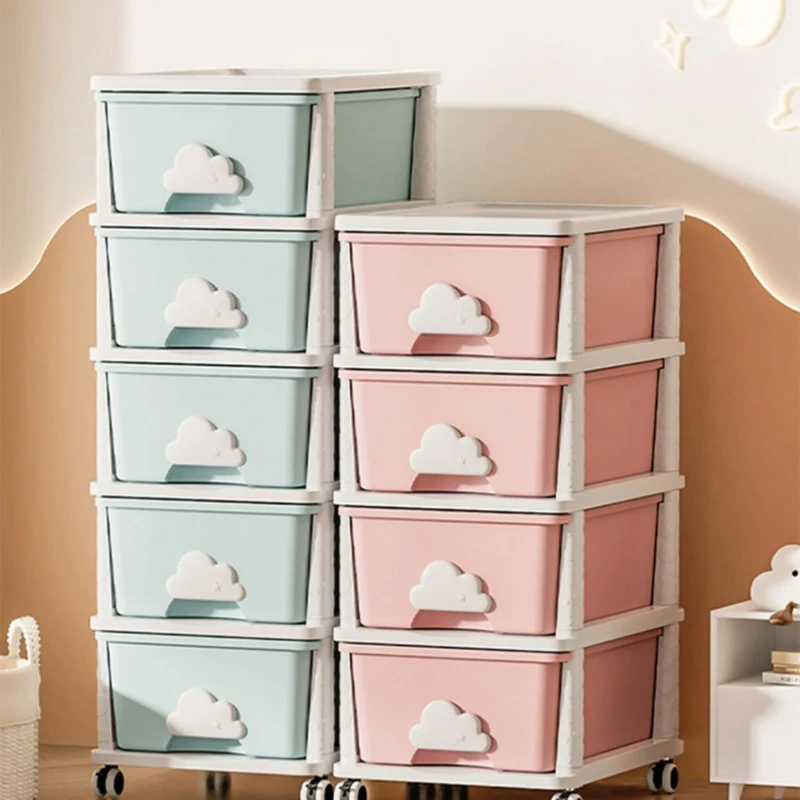 Baby Clothing Types - Baby-Spielzeug-Aufbewahrungsbox, Kinderzimmer-Organizer, Schubladenförmiger Kunststoff-Aufbewahrungsschrank, Kleideraufbewahrungsschrank mit