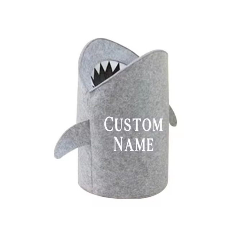 Baby Clothing Types - Personalisierter Spielzeugkorb für Kinder, Kinderzimmer, Hai-Spielzeug,