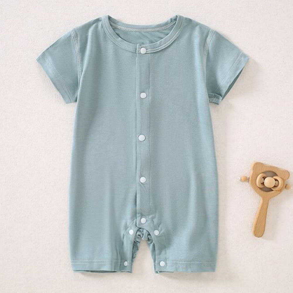 Baby Clothing Types - Baby-Body, kurzärmelig, Sommer, dünn, einfarbig, Säuglingskleidung,